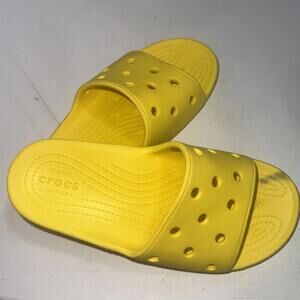 Crocs Sandals Yellow Classic Slide Waterproof Gorpcore Outdoor Summer Shoes 6